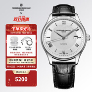 康斯登（Frederique Constant）百年典雅手表男瑞表自動(dòng)機械男表皮帶日期顯示情人節禮物送男女友 FC-303MS5B6