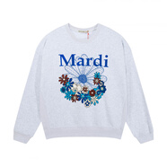  Mardi Mercredi南巷韓代Mardi25秋新款正確彩色花朵小雛菊長(cháng)袖衛衣上衣百搭 NX淺灰/藍 均碼