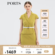PORTS寶姿春夏女裝假兩件包臀連衣裙ALM8D180KWB008 橄欖黃-1 XXS (0)