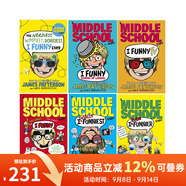 英文原版 Middle School 姐妹篇 I Funny 撞墻吐槽日記 6冊合售 兒童章節橋梁小說(shuō)書(shū) James Patterso 綠山墻
