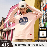 dickies衛(wèi)衣 字母印花舒適圓領(lǐng)衛(wèi)衣 女士套頭上衣 衛(wèi)衣女 DK009577 桃粉色 XS