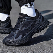 美津濃（MIZUNO）跑步鞋男鞋 2026春季新款RACER S緩震復古休閑輕便軟底低幫運動(dòng)鞋 幻影黑武士【RACER S】 42 (內長(cháng)270mm)