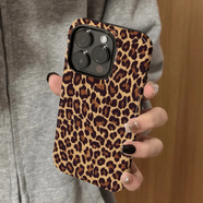 RANRZL適用蘋果15手機殼女iPhone16promax新款個性iP13/14硅膠xr防摔保護套pro創(chuàng)意iP7/8小眾plus豹紋kt 【磨砂菲林二合一】FL323秋冬豹紋 iPhone_16