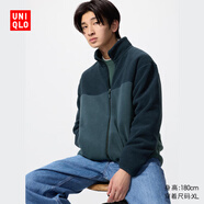 優(yōu)衣庫男裝女裝搖粒絨拉鏈茄克/長(cháng)袖外套夾克25秋冬新款479793 67 海藍色 L /175/100A