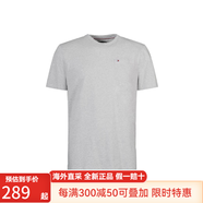Tommy Hilfiger湯米 希爾費格 夏季男士純色短袖左胸小LOGO棉質(zhì)T恤衫Z潮牌 038深灰色 M