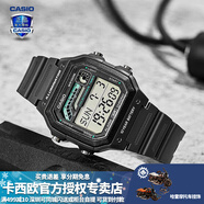 卡西歐（CASIO） 男表女表卡西歐手表男女情侶表學(xué)生時(shí)尚運動(dòng)表太陽(yáng)能雙顯電子表 WS-1600H-8AVPF銀河灰 10年電量