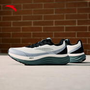 安踏（ANTA）旅步v2丨PG7專(zhuān)業(yè)減震男子跑步鞋冬季新款慢跑運動(dòng)鞋112615545 紙莎白/霧灰/基礎黑-1 44