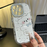 中掌柜適用iPhone1716promax線(xiàn)條小架手機保護殼小米1514可愛(ài)紅米K80新 羽紗133線(xiàn)條小狗 榮耀X60i