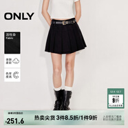 ONLY2025秋季新款淑女風(fēng)A字百褶裙短裙牛仔半身裙女|125137007 J19 黑牛仔 S