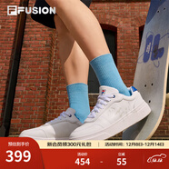 FILA FUSION 斐樂(lè )潮牌板鞋小白鞋男輕便百搭運動(dòng)夏季休閑鞋子 【男】斐樂(lè )白/深邃藍-WD 40