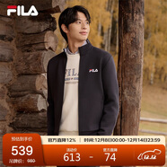 FILA 斐樂(lè )官方男子外套2025秋冬時(shí)尚基礎休閑通勤立領(lǐng)針織上衣