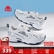 KAPPA卡帕男鞋運動(dòng)老爹鞋子男2025冬季新款百搭增高鞋男情侶休閑跑步鞋 經(jīng)典白 35 (220mm)