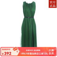 迪洛薇桑蠶絲100%夏季真絲連衣裙女高端氣質(zhì)復古風(fēng)新款裙子中長(cháng)款休閑 森林綠 均碼