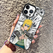 中掌柜波風(fēng)水門(mén)手機殼適用iPhone16promax蘋(píng)果15男款14plus炫酷13動(dòng)漫12 [CY1061忍者-經(jīng)典黑]IMD彩銀 iPhone 14 Pro Max