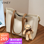 viney牛皮包包女包大容量托特包輕奢斜挎單肩包生日禮物品牌送女友老婆