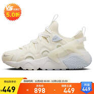 耐克NIKE女子休閑鞋氣墊HUARACHE秋款運動(dòng)鞋DQ8031-101頂峰白36