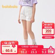 巴拉巴拉童裝兒童短褲女童2025夏裝牛仔休閑中大童褲子208225110002