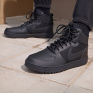 耐克（NIKE）休閑鞋男鞋2025冬季新款運動(dòng)鞋COURT簡(jiǎn)版AJ中幫板鞋AQ1773-002 AA0547-002黑色 41