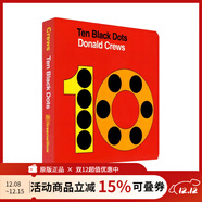英文原版 Ten Black Dots 紙板書(shū) 十個(gè)小黑點(diǎn) 吳敏蘭繪本123 數字詞匯想象力培養 名家Donald Crews 綠山墻