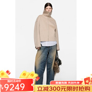 Acne StudiosFW25女士燕麥米色羊毛高領(lǐng)外套A90661-633 36