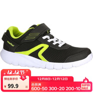 迪卡儂兒童春秋網(wǎng)面舒適透氣休閑運動(dòng)鞋跑步鞋-木炭黑-32碼-2179905