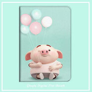 三星堆適配來(lái)圖定制三星Galaxy Tab A T350/T355C保護套X200/P350C平板電腦套SM-T700/P610防摔殼T800/T8 【氣球小豬】促銷(xiāo)/不送禮 三星T810/T813/T815/T819C