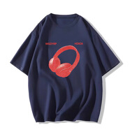 美因白色（My in White）白色短袖t恤女夏季新款韓版寬松中長(cháng)款港風(fēng)ins印花上衣百搭半袖潮 白色 S