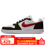 耐克NIKE男休閑鞋COURT BOROUGH運動(dòng)鞋838937-102黑白/紅41