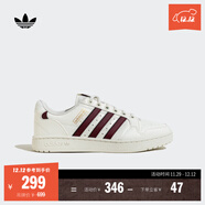 adidas NY 90 STRIPES經(jīng)典運動(dòng)板鞋男女阿迪達斯三葉草 漢玉白/紅色/金色   40