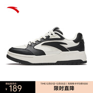安踏（ANTA）982丨王一博同款板鞋女厚底運動(dòng)休閑鞋商場(chǎng)同款1224480 基礎黑/象牙白-2 39
