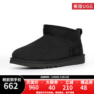 UGG美版雪地靴休閑經(jīng)典迷你短靴舒適短筒靴 1116109 1137391男款BLK-黑色 45