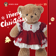 柏文熊毛絨玩具泰迪熊貓公仔洛麗塔紅裙小熊玩偶布娃娃抱枕2025圣誕禮物