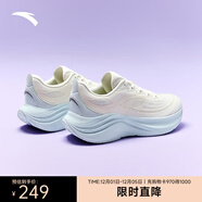 安踏（ANTA）葉子6丨輕質(zhì)緩震跑步鞋女輕便耐磨運動(dòng)鞋女鞋 象牙白/淺霧灰-7 39 (245mm)