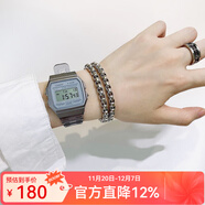 卡西歐手表 數顯小方塊 潮流電子表 時(shí)尚運動(dòng)防水學(xué)生表考試表 F-91WS-8 果凍灰