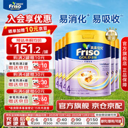 美素佳兒（Friso）港版金裝HMO嬰幼兒兒童成長(cháng)配方奶粉 4段6罐（新包裝800g）效期2702