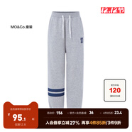 little MO&Co.加絨褲 童裝冬季褲子男童女童運動(dòng)衛褲兒童褲子長(cháng)褲 中花灰色 100 110/50