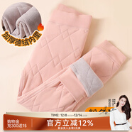 棉奇熊兒童保暖褲校服神器加絨加厚男女童大童內穿羊毛蠶絲冬季德絨棉褲 女粉色【抗寒-20℃加絨加厚】 150 CM