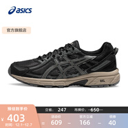 亞瑟士ASICS男鞋跑步鞋透氣緩震運動(dòng)鞋越野跑鞋 GEL-VENTURE 6 黑灰色 39.5
