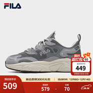 FILA斐樂(lè )女鞋跑步鞋情侶同款老爹鞋MARS火星鞋男鞋休閑運動(dòng)鞋 【男款】煙灰/鴿子灰-FD 42