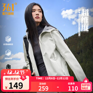 361°運動(dòng)外套男裝秋冬季新款梭織加絨防風(fēng)雨保暖舒適沖鋒運動(dòng)夾克女 【女款】夏雨露（建議拍大一碼） L