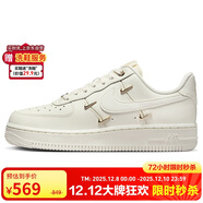 耐克NIKE板鞋女空軍一號 AIR FORCE 1運動(dòng)鞋FV3654-111帆白40.5