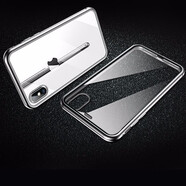 銘威達 蘋果x/xs手機殼iphone xsmax保護套適用于xr/se2/7/8 plus 升級版－蘋果XSMAX（雙面玻璃）-優(yōu)雅銀