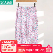 AB內衣睡褲女中老年春夏純棉居家吸汗寬松透氣女士中褲薄款家居褲 含苞S730 XL
