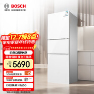 博世（BOSCH） 274升 三門(mén)冰箱小型電冰箱混冷無(wú)霜維他保鮮玻璃面板（白色）KKU28S20TI
