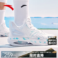 安踏KT3 team二代籃球鞋男鞋湯普森外場(chǎng)實(shí)戰防滑耐磨運動(dòng)鞋中幫KT球鞋 【水花配色】白/淺霧灰/泳池藍-1 40 (7碼)