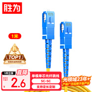 勝為光纖跳線(xiàn) 工程電信級SC-SC（UPC）單模單芯入戶(hù)光纖線(xiàn) 低煙無(wú)鹵環(huán)保外被 收發(fā)器尾纖1米 FWSC-1011