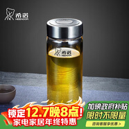 希諾單層玻璃杯男家用商務(wù)辦公泡茶杯子便攜車(chē)載水杯XN-6015 280mL