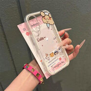 潮芭麗可愛(ài)小動(dòng)物合影適用vivoS30Promini手機殼透明二合一s20s19s18s17 透米白邊框二合一[XC1117光油笑 vivoZ5