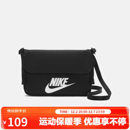 耐克（NIKE）男女斜挎包 單肩包手提包拎包旅行包休閑包CW9300-010黑