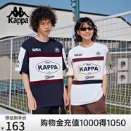 KAPPA卡帕背靠背運動(dòng)短袖男款新款夏季情侶t恤純棉女士半袖 韓國白-012 L
